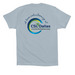 Volunteer Shirt, a Light Blue Premium Cotton Tee (back-view)