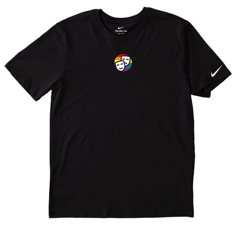Pride Masks Activewear, a Black Nike Dri-FIT Jersey Blend Performance Tee