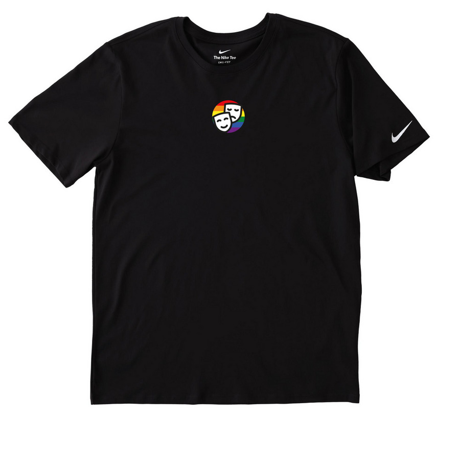 Pride Masks Activewear, a Black Nike Dri-FIT Jersey Blend Performance Tee