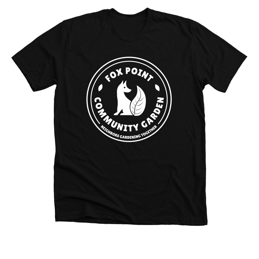 FPCG - White Logo Apparel, a Solid Black Blend Premium Unisex Tee