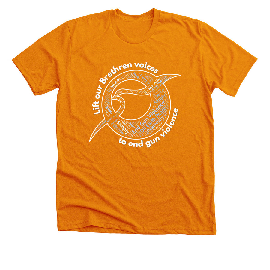 OEP Gun Violence Prevention Campaign T-Shirt, a Heather Orange Premium Unisex Tee