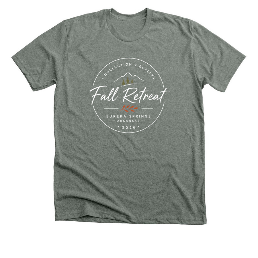 Fall Retreat 2026, a Deep Heather Premium Unisex Tee