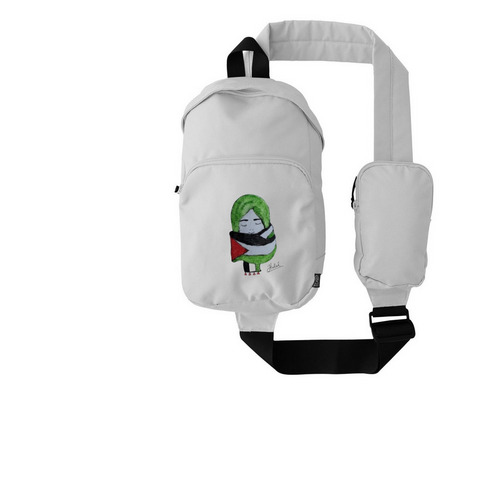Artwork by @helalabof, a White Grove Sling Bag