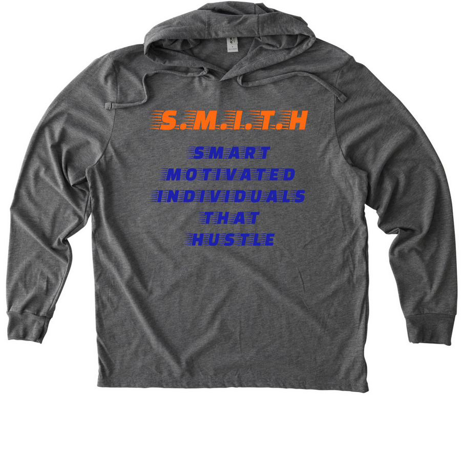 S.M.I.T.H, a Aluminum Grey Allmade Eco Triblend Hoodie Tee