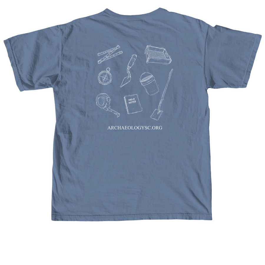 ASSC Tee, a Blue Jean Comfort Colors Unisex Tee (back-view)