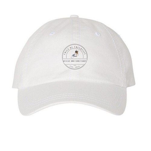 TOTR HAT 2.1, a White Printed Pigment Dye Baseball Cap