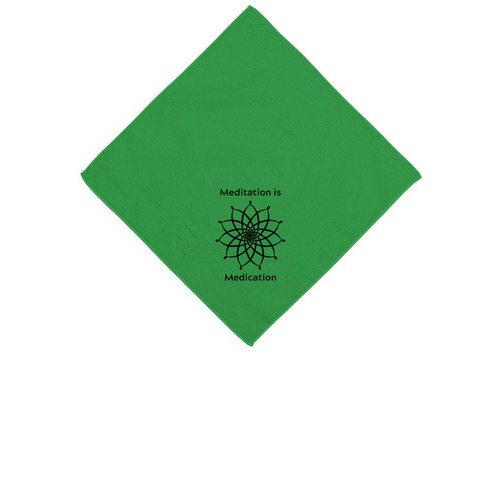 Meditation is Medication (dog bandanas), a Kelly Cotton Bandana