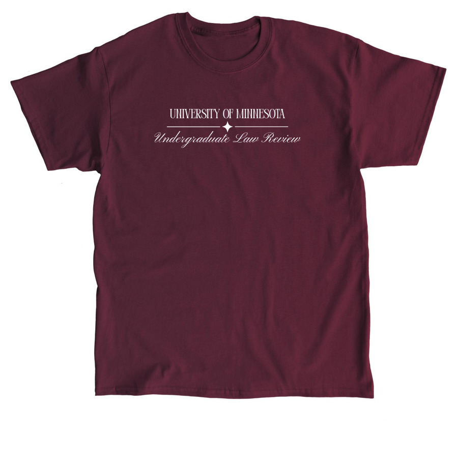 Undergraduate Law Review, a Maroon Classic Unisex Tee