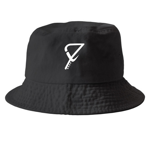 The Seventh Variety - Headwear, a Black Printed Bucket Hat