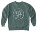 MVMT Logo, a Blue Spruce Comfort Colors Crewneck Sweatshirt