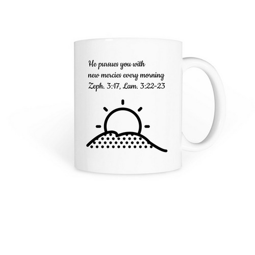 Morning Mercies, a White Coffee Mug