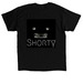 Full outline, a Black Classic Unisex Tee (back-view)