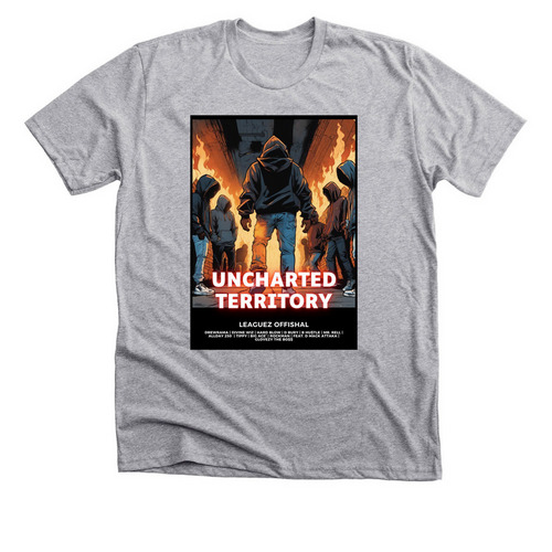 Uncharted Territory&nbsp;, a Athletic Heather Premium Unisex Tee