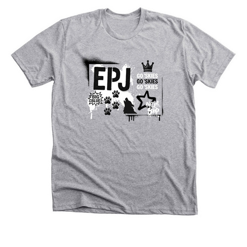 EPJ Go 'Skies Graffiti, a Athletic Heather Premium Unisex Tee