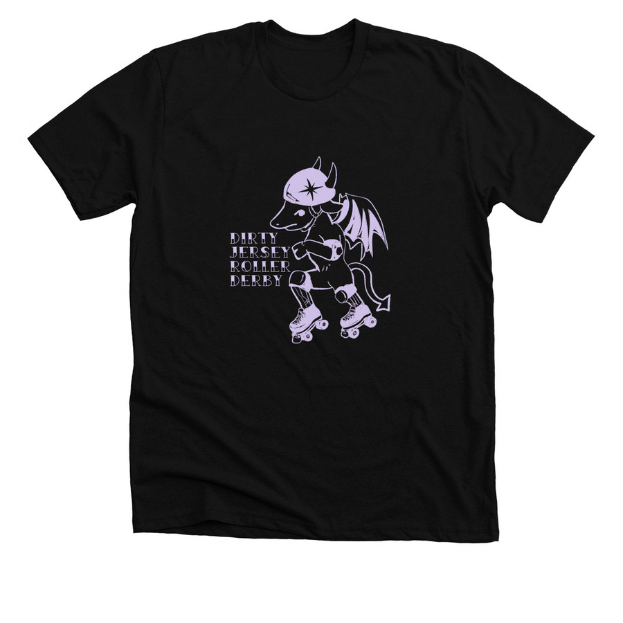 Inverted DJRD Devil, a Solid Black Blend Premium Unisex Tee
