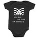 Music of the Baroque Kids Clothing, a Black Infant Onesie