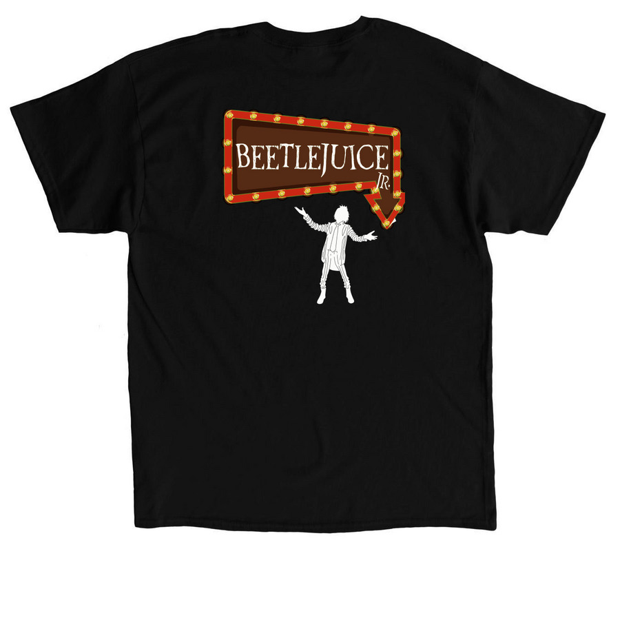 BEETLEJUICE JR. SHOW SHIRT, a Black Classic Unisex Tee (back-view)