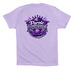 Purple Reign, a Dark Lavender Premium Cotton Tee (back-view)