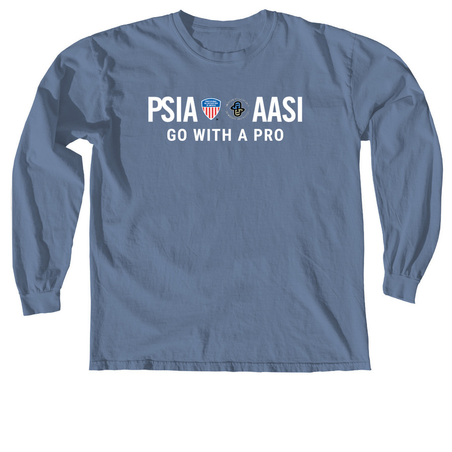 GO WITH A PRO Shirts, a Blue Jean Comfort Colors Long Sleeve Tee
