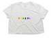 Yoga & Yap: Pride Edition, a White Women?s Flowy Cropped Tee
