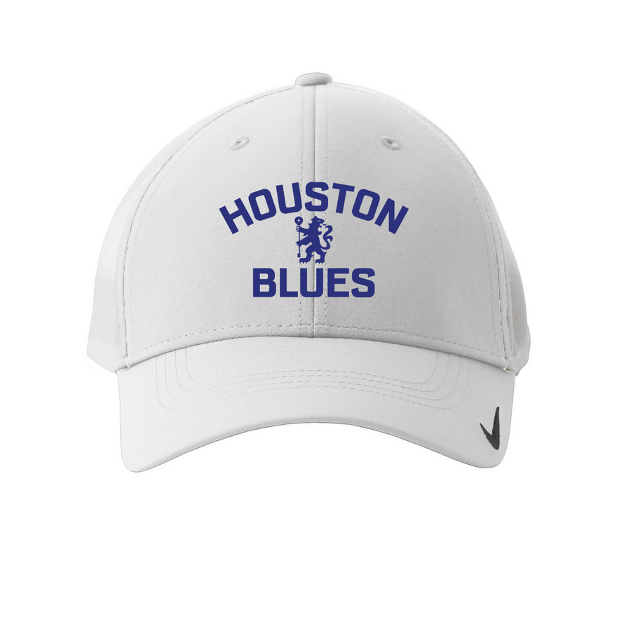 HB Dad Hat, a White Printed Nike Dri-FIT Legacy Performance Cap