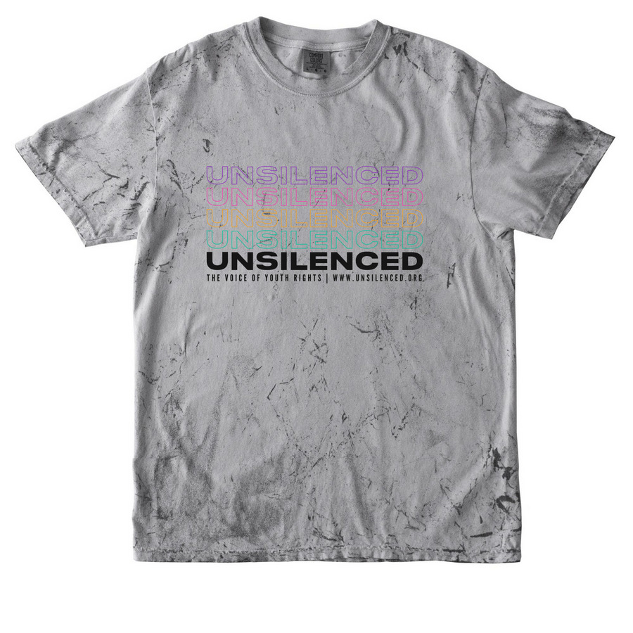 UNSILENCED Throw Back, a Smoke Comfort Colors Colorblast Tee