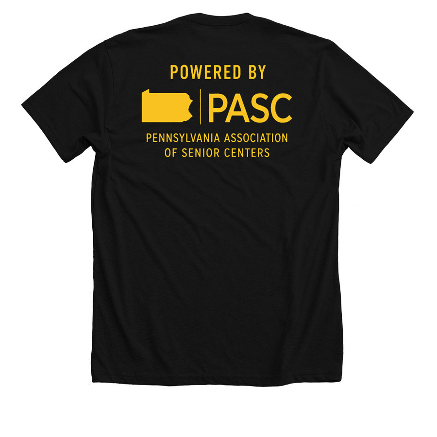PASC Southwest Region, a Solid Black Blend Premium Unisex Tee (back-view)