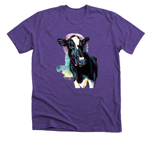 Luna, a Heather Team Purple Premium Unisex Tee