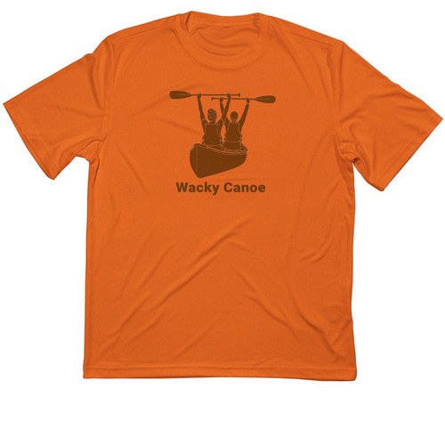 Wacky Canoe, a Deep Orange Classic Performance Tee