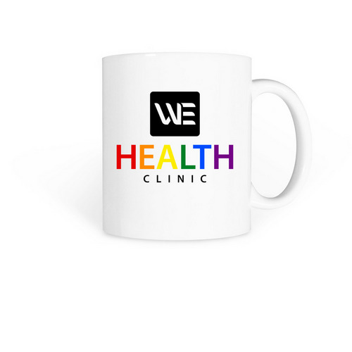 Rainbow Logo Mug, a White Coffee Mug