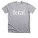 Feral - white, a Athletic Heather Premium Unisex Tee