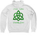Grams Family Love, a White Zip Up Hoodie (back-view)