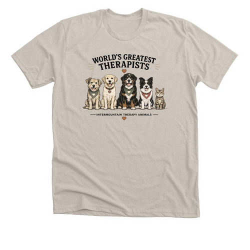 World's Greatest Therapists, a Heather Dust Premium Unisex Tee