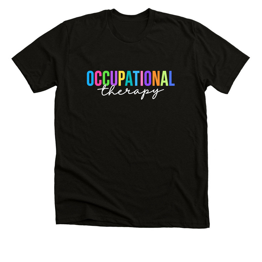 OT Colorful - Vibrant&nbsp;, a Black Heather Premium Unisex Tee
