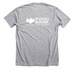 Hunger Action Broccoli Hero, a Athletic Heather Premium Unisex Tee (back-view)