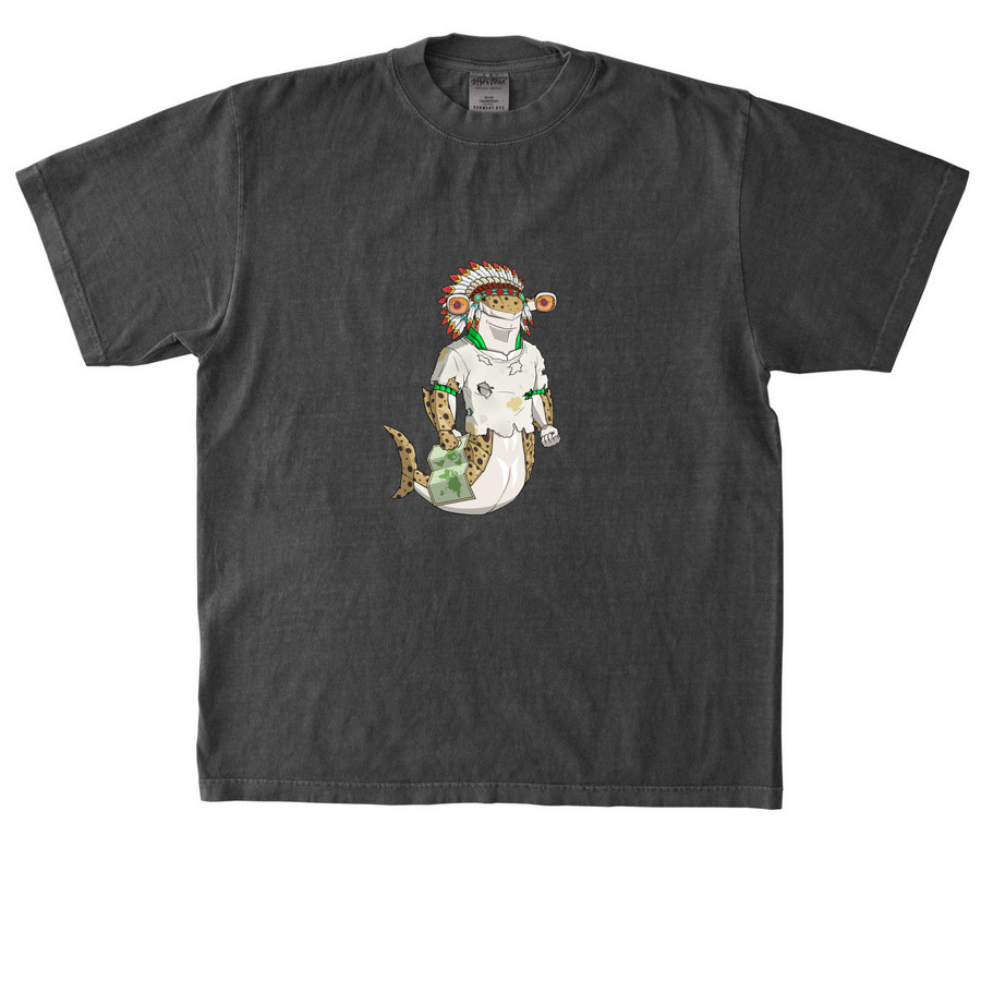 Shack Map Tee, a Shadow Heavyweight Garment Dye Tee