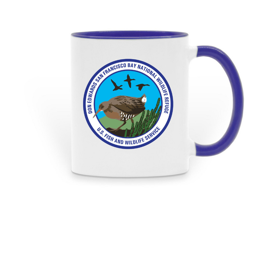 Don Edwards SF Bay NWR Mug, a Dark Blue Two-Tone Ceramic Mug