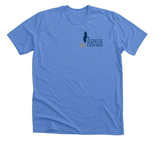 BPRC RAPTOR CENTER, a Heather Columbia Blue Premium Unisex Tee