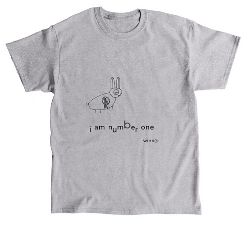 Blue Ribbon Bunny, a Sport Grey Classic Unisex Tee