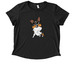 Team Archer | Critter Litter, a Space Black Allmade Eco Triblend Women?s Scoop Neck Tee