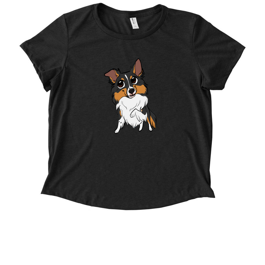 Team Archer | Critter Litter, a Space Black Allmade Eco Triblend Women?s Scoop Neck Tee