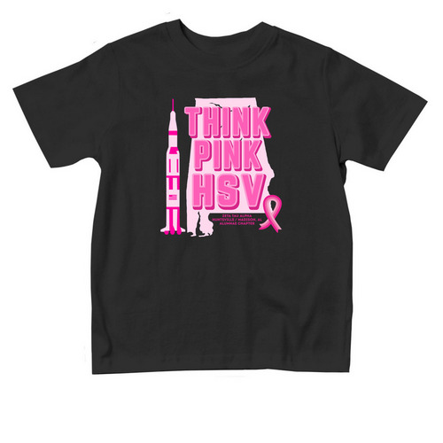 Think Pink ZTA HSV, a Black Toddler Tee