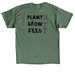 Lewisburg Community Garden, a Military Green Classic Unisex Tee (back-view)