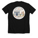 Chincoteague Island Library, a Solid Black Blend Premium Unisex Tee (back-view)