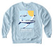 Vance Planes - White Text, a Chambray Comfort Colors Crewneck Sweatshirt