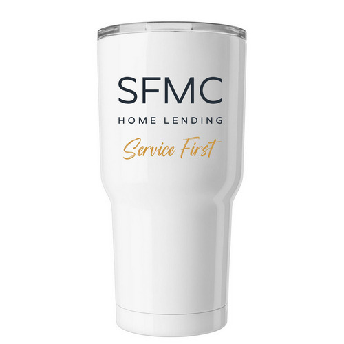 SFMC / Logo Tumbler, a White Insulated Tumbler