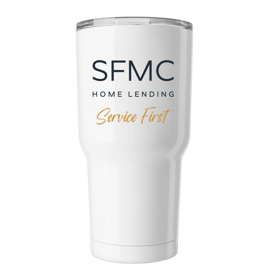 SFMC / Logo Tumbler, a White Insulated Tumbler