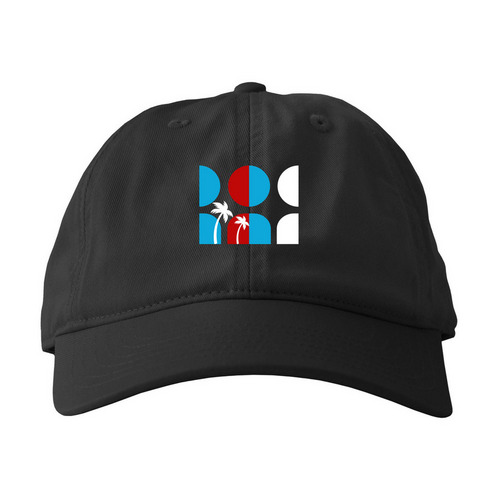 Kona Indivisible Hats, a Black Printed Eco Baseball Cap