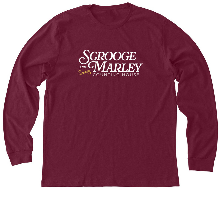 Scrooge and Marley, a Heather Cardinal Premium Long Sleeve Tee