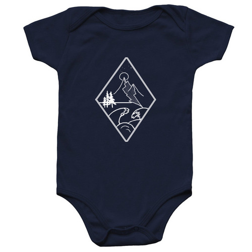 L A N D S C A P E S Onesie, a Navy Infant Onesie